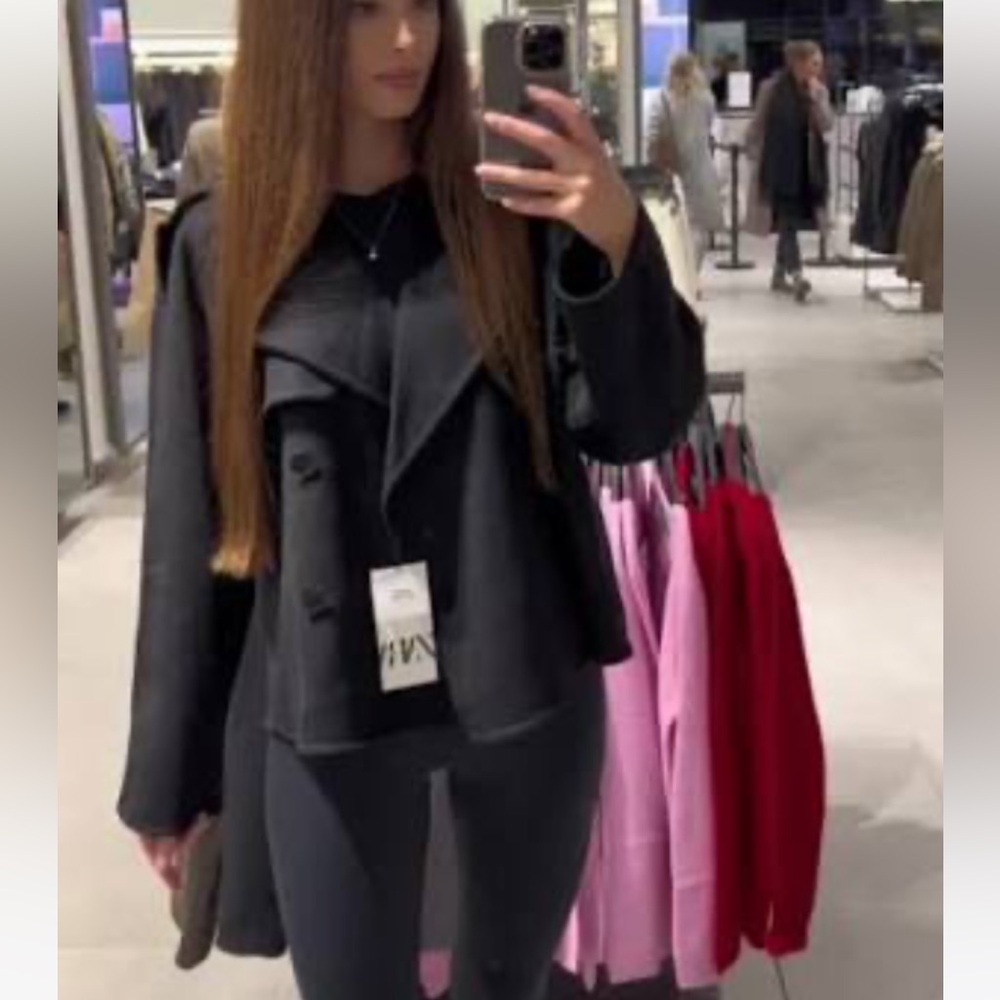 Zara Wool Blended Short Coat